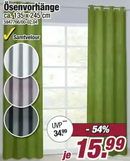 Poco Ösenvorhänge Samtvelour Angebot