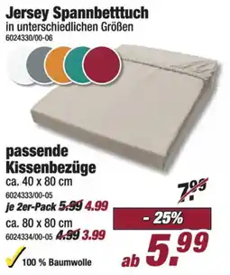 Poco Jersey Spannbetttuch Angebot
