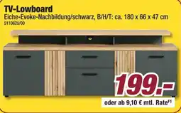 Poco TV-Lowboard Eiche-Evoke-Nachbildung/schwarz Angebot