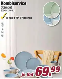 Poco Kombiservice Steingut Angebot