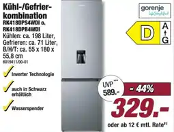 Poco gorenje Kühl-/Gefrierkombination Angebot