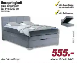 Poco Boxspringbett grau Angebot