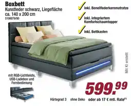 Poco Boxbett Kunstleder schwarz Angebot