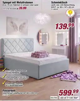 Poco Polsterbett silberfarbig Angebot
