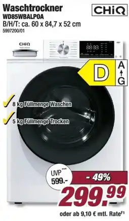 Poco Waschtrockner CHiQ Angebot