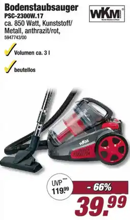 Poco WKM Bodenstaubsauger PSC-2300W.17 Angebot