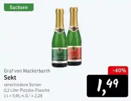 KONSUM Graf von Wackerbarth Sekt Angebot