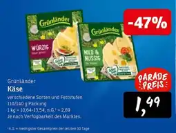 KONSUM Grünländer Käse Angebot