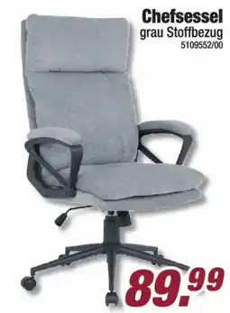Poco Chefsessel grau Stoffbezug Angebot