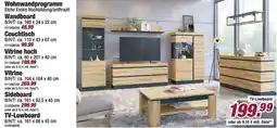 Poco Wohnwandprogramm Eiche Evoke Nachbildung/anthrazit Angebot