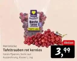 KONSUM Herzstücke Tafeltrauben rot kernlos Angebot