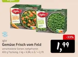 KONSUM iglo Gemüse Frisch vom Feld Angebot