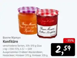 KONSUM Bonne Maman Konfitüre Angebot