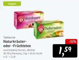 KONSUM Teekanne Naturkräuter- oder -Früchtetee Angebot