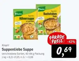 KONSUM Knorr Suppenliebe Suppe Angebot