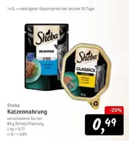 KONSUM Sheba Katzenfutter Angebot