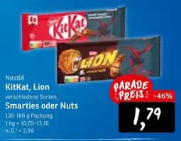 KONSUM Nestlé KitKat, Lion Smarties oder Nuts Angebot