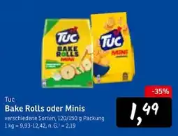 KONSUM Tuc Bake Rolls oder Minis Angebot