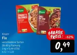 KONSUM Knorr Fix Angebot