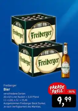 KONSUM Freiberger Bier Angebot