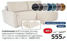 ROLLER Funktionsecke Stoff Cord pearl Angebot