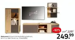 ROLLER Wohnwand Artisan Eiche Nachbildung/anthrazit Angebot