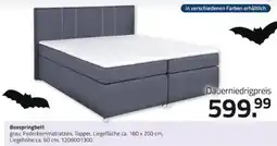 ROLLER Boxspringbett grau Angebot