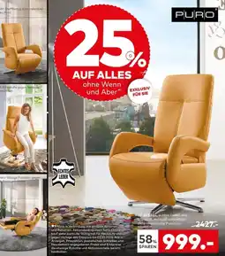 porta TV-SESEL, echtes Leder Angebot