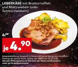 porta LEBERKÄSE mit Bratkartoffeln und Röstzwiebeln Angebot