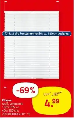 ROLLER Plissee Angebot