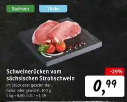KONSUM Schweinerücken vom sächsischen Strohschwein Angebot