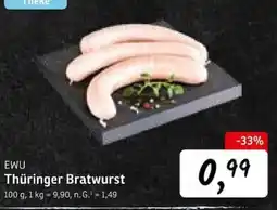 KONSUM EWU Thüringer Bratwurst Angebot