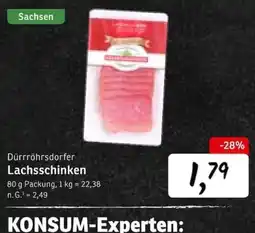 KONSUM Dürrröhrsдорfer Lachsschinken Angebot