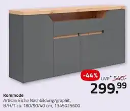 ROLLER Kommode Artisan Eiche Nachbildung/graphit Angebot