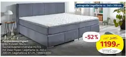 ROLLER Familienboxspringbett grau Angebot
