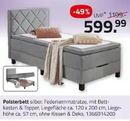 ROLLER Polsterbett silber Angebot