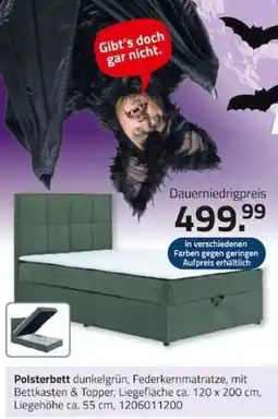 ROLLER Polsterbett dunkelgrün Angebot