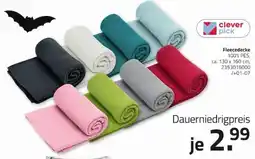 ROLLER Fleece Decke clever pick Angebot