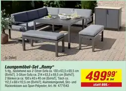 toom Baumarkt Loungemöbel-Set „Romy“ Angebot