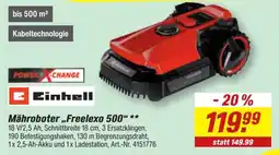 toom Baumarkt Mähroboter „Freelexo 500“ Einhell Angebot