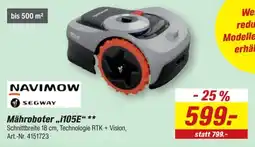 toom Baumarkt NAVIMOW Mähroboter „i105E“ Angebot