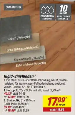 toom Baumarkt Rigid-Vinylboden Angebot