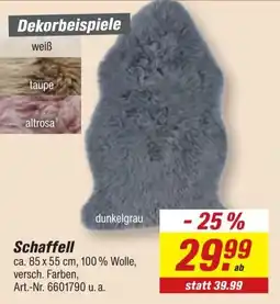 toom Baumarkt Schaffell Angebot
