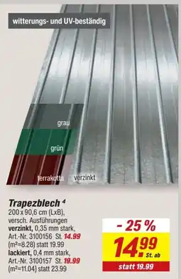 toom Baumarkt Trapezblech Angebot