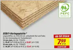toom Baumarkt OSB/1-Verlegeplatte Angebot