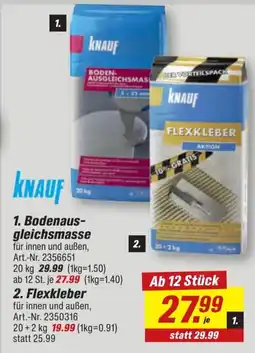 toom Baumarkt Knauf Flexkleber Angebot