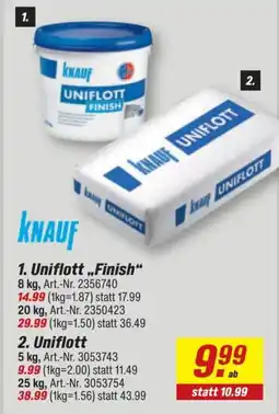 toom Baumarkt Uniflott „Finish“ Angebot