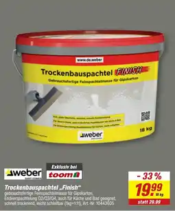 toom Baumarkt Trockenbauspachtel „Finish“ Angebot