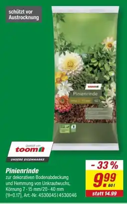 toom Baumarkt Pinienrinde Angebot