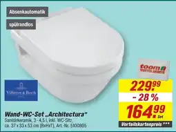 toom Baumarkt Wand-WC-Set „Architectura“ Villeroy & Boch Angebot